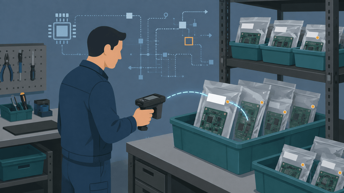 How to Track PCB Inventory in ESD Bags and on Metal Shelves with UHF RFID - TagtixRFID