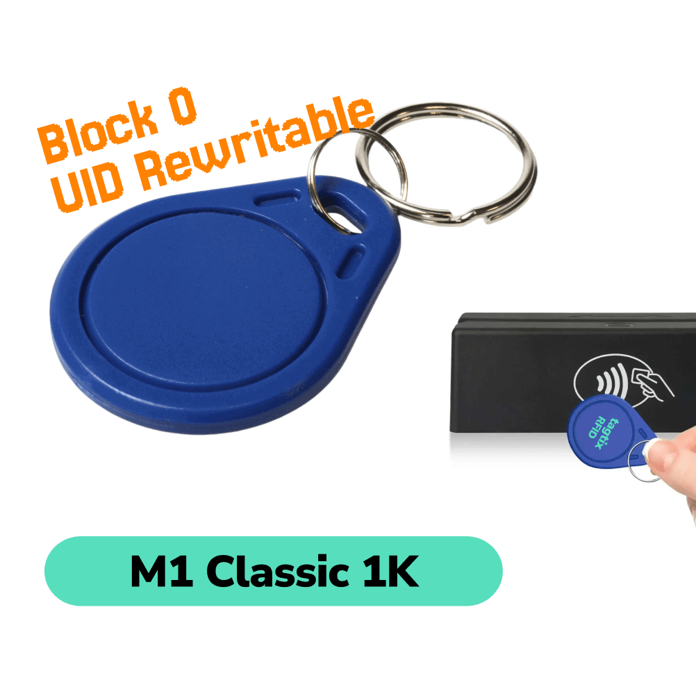 NFC Keychain Block 0 Writable UID Tags 13.56Mhz M1 Classic 1K