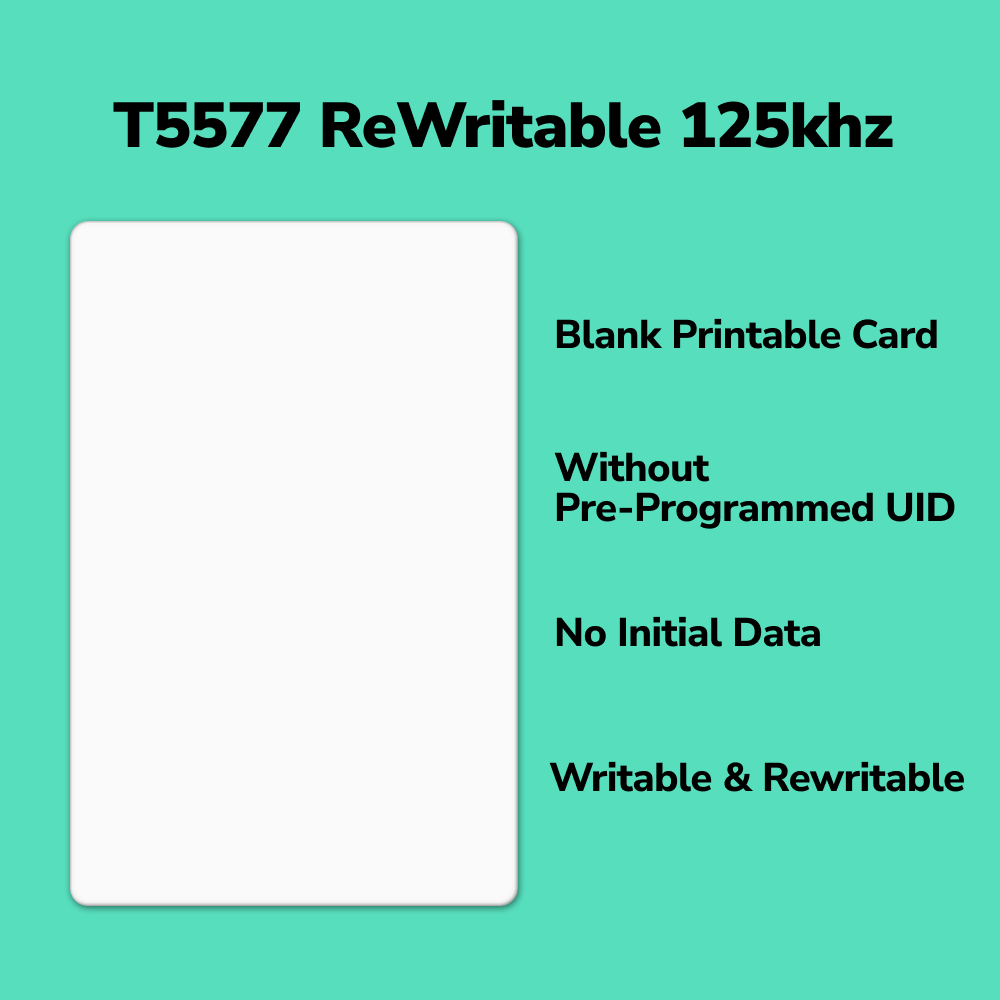 30 Pack T5577 Chip Writable 125khz Emulator Blank Access Cards TagtixRFID