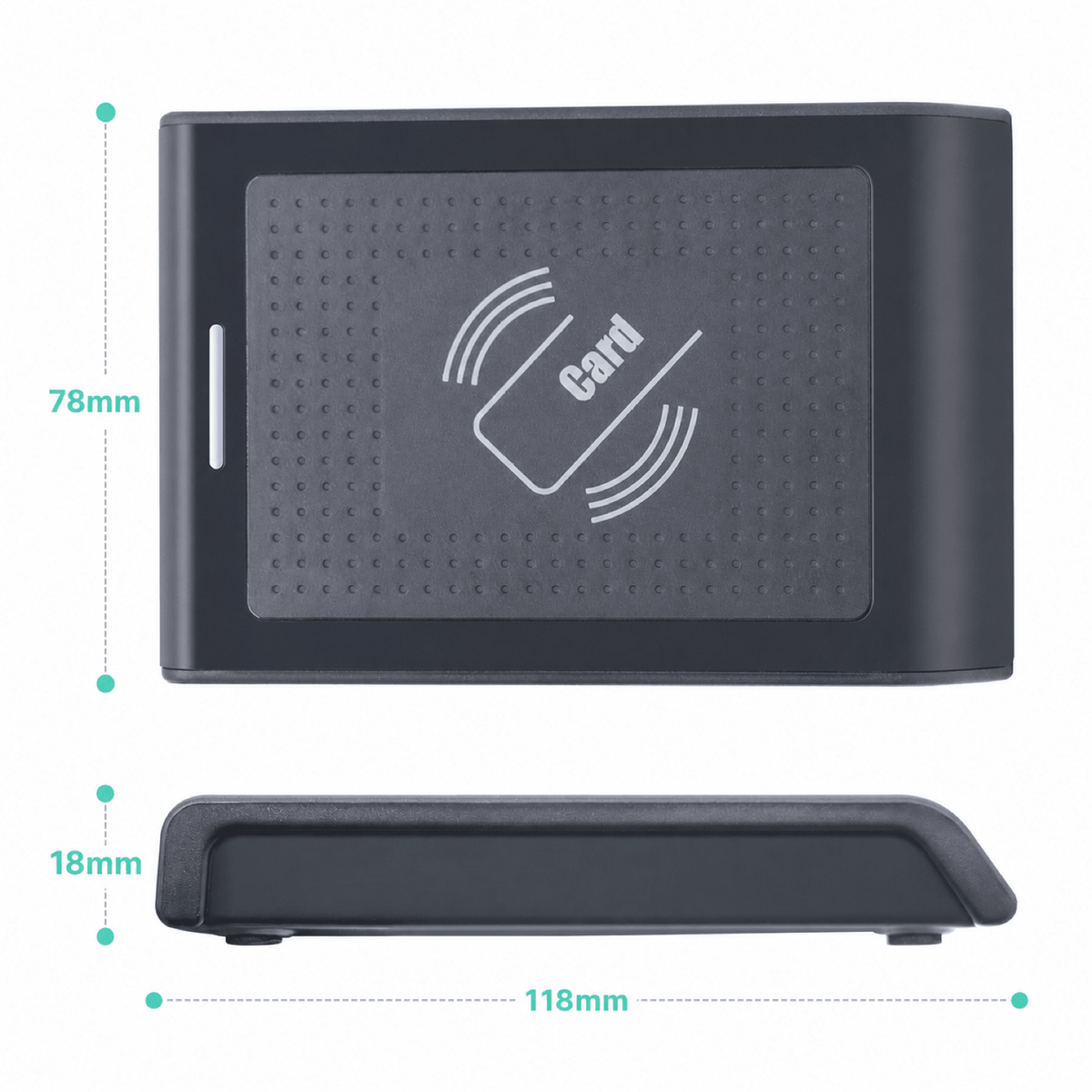 9055 125khz RFID + NFC 13.56Mhz + HID Prox Card Reader 3 in 1 Module TagtixRFID
