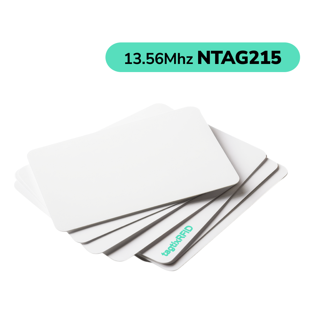 NTAG215 NFC PVC Blank Card 13.56MHZ Programmable