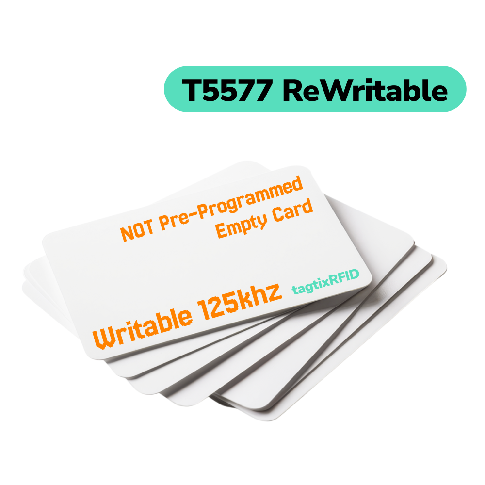 30 Pack T5577 Chip Writable 125khz Emulator Blank Access Cards