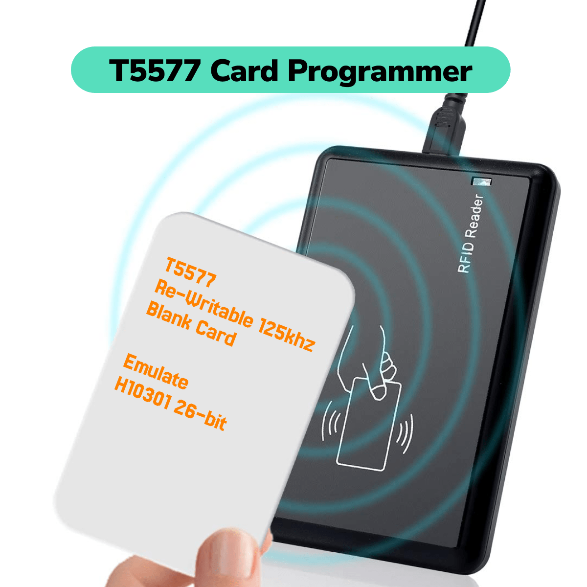 H10301 Card Programmer Emulation t5577 Rewritable 125khz Card H10301 Card Programmer Emulation t5577 Rewritable 125khz Card