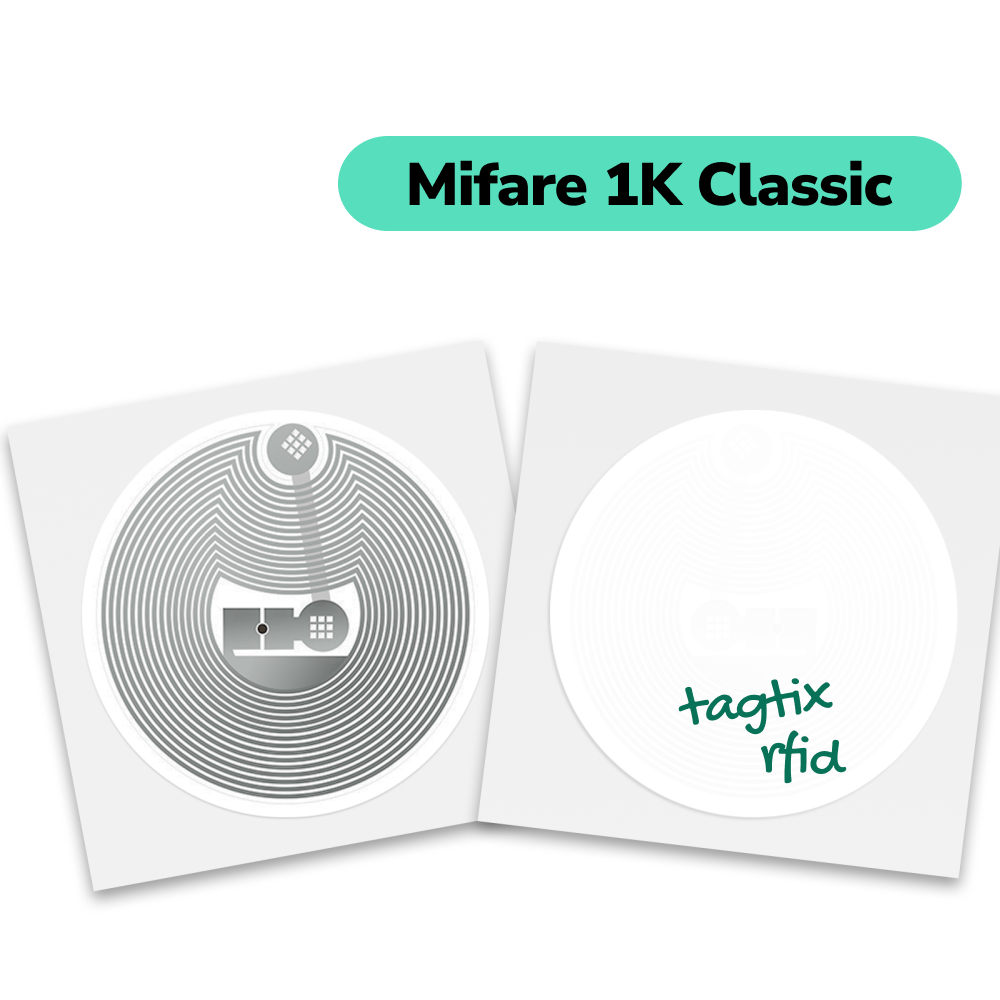 NFC Sticker Mifare Classic 1K Self-Adhesive Round