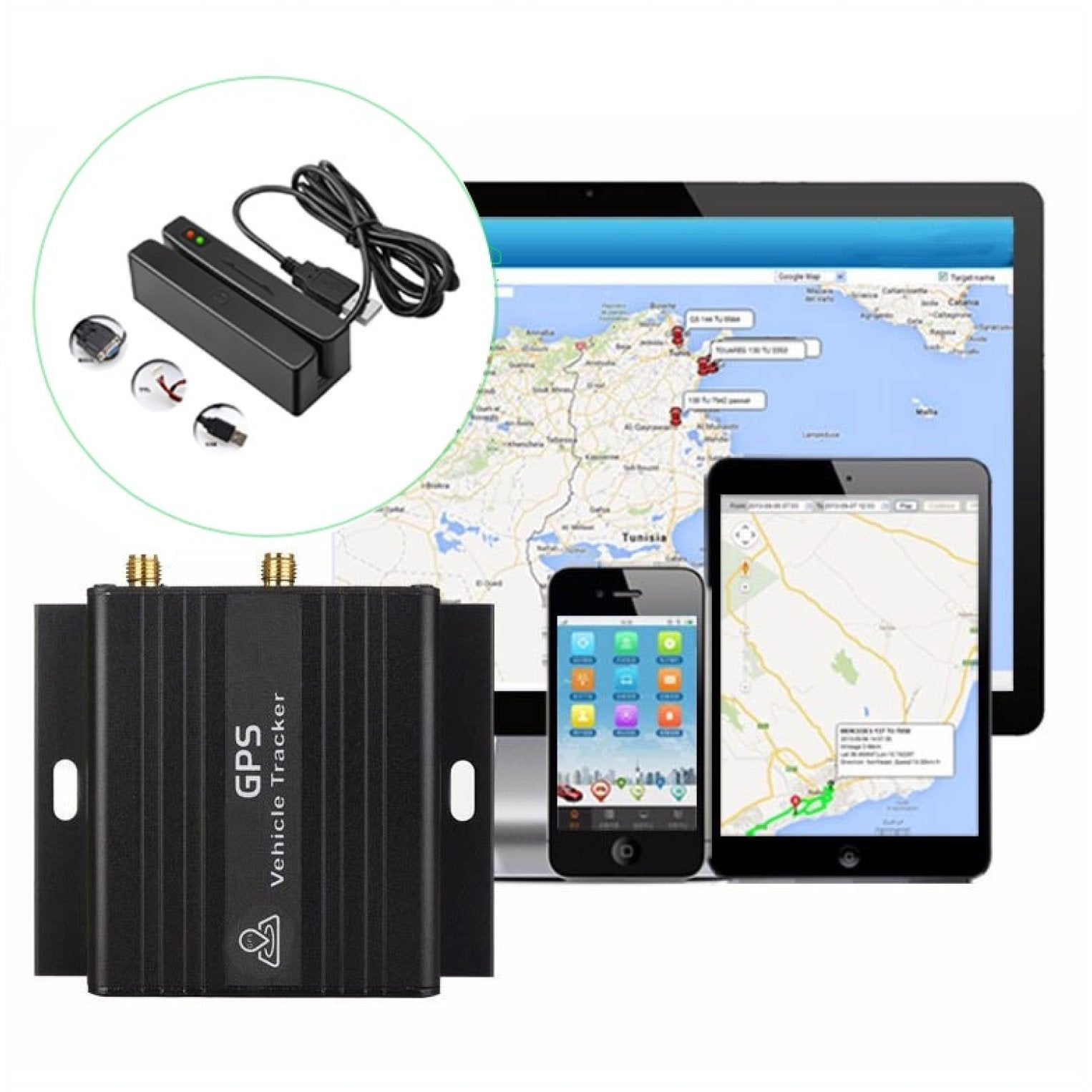 MSR98RF 13.56Mhz NFC Magnetic Credit Card Reader TagtixRFID