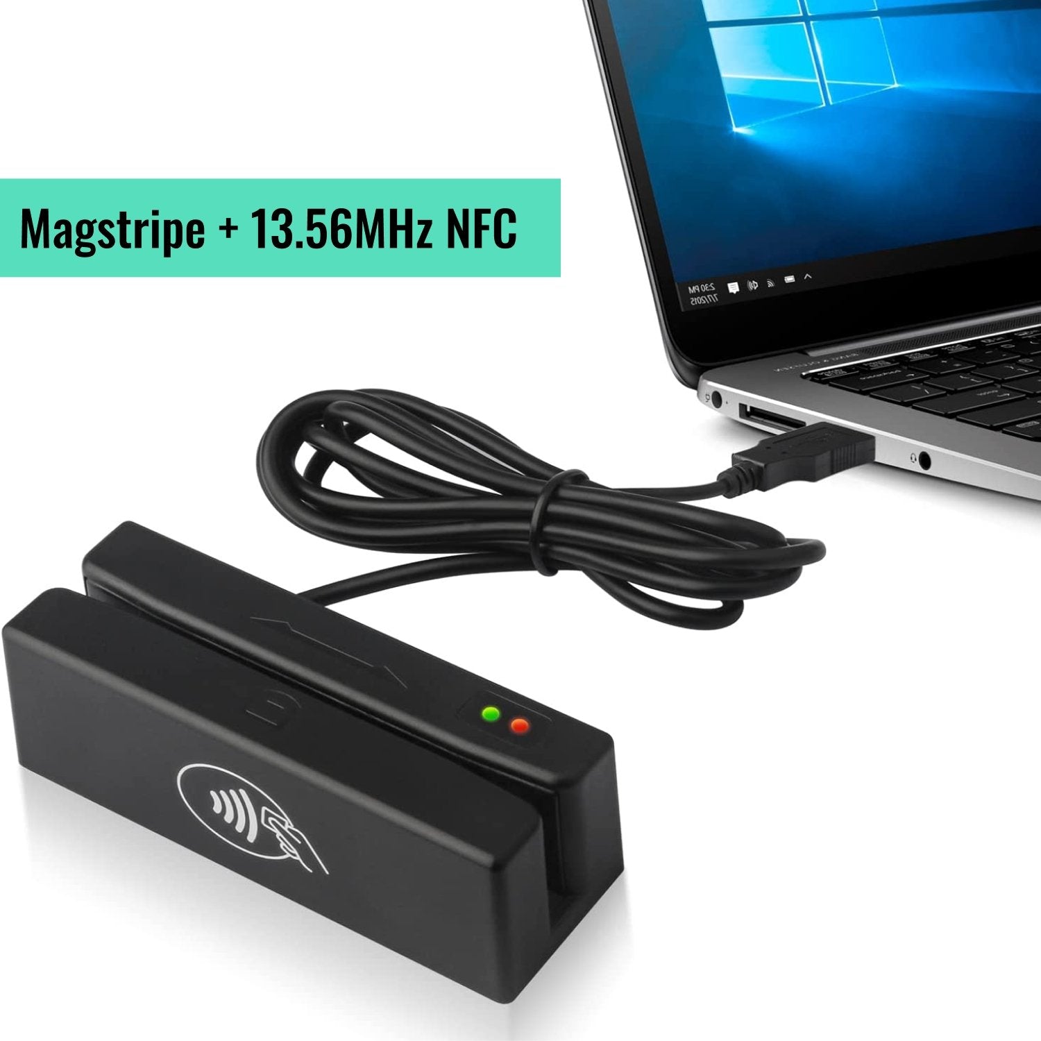 MSR98RF 13.56Mhz NFC Magnetic Credit Card Reader TagtixRFID