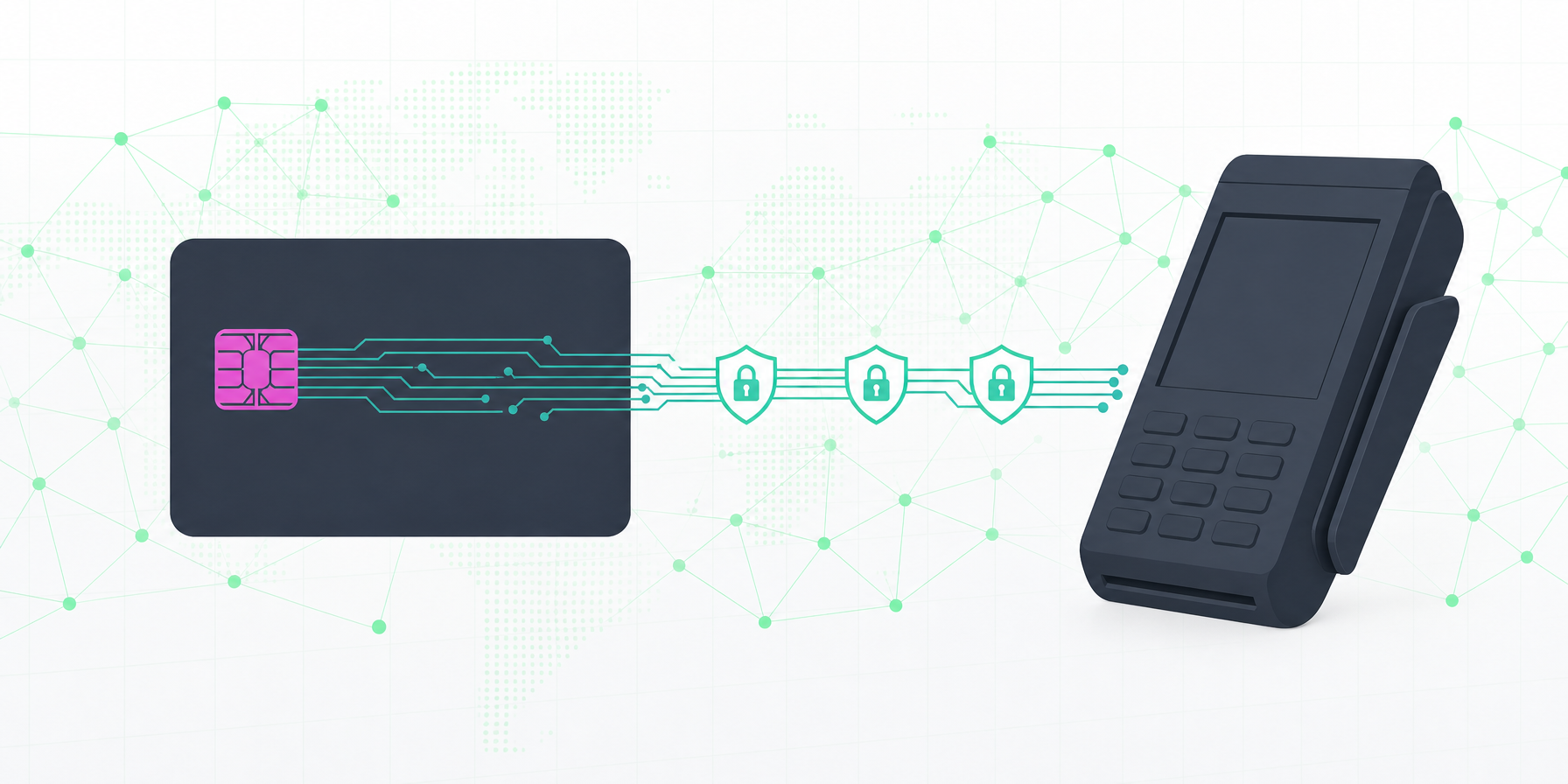 EMV chip card with secure payment transactions and encryption