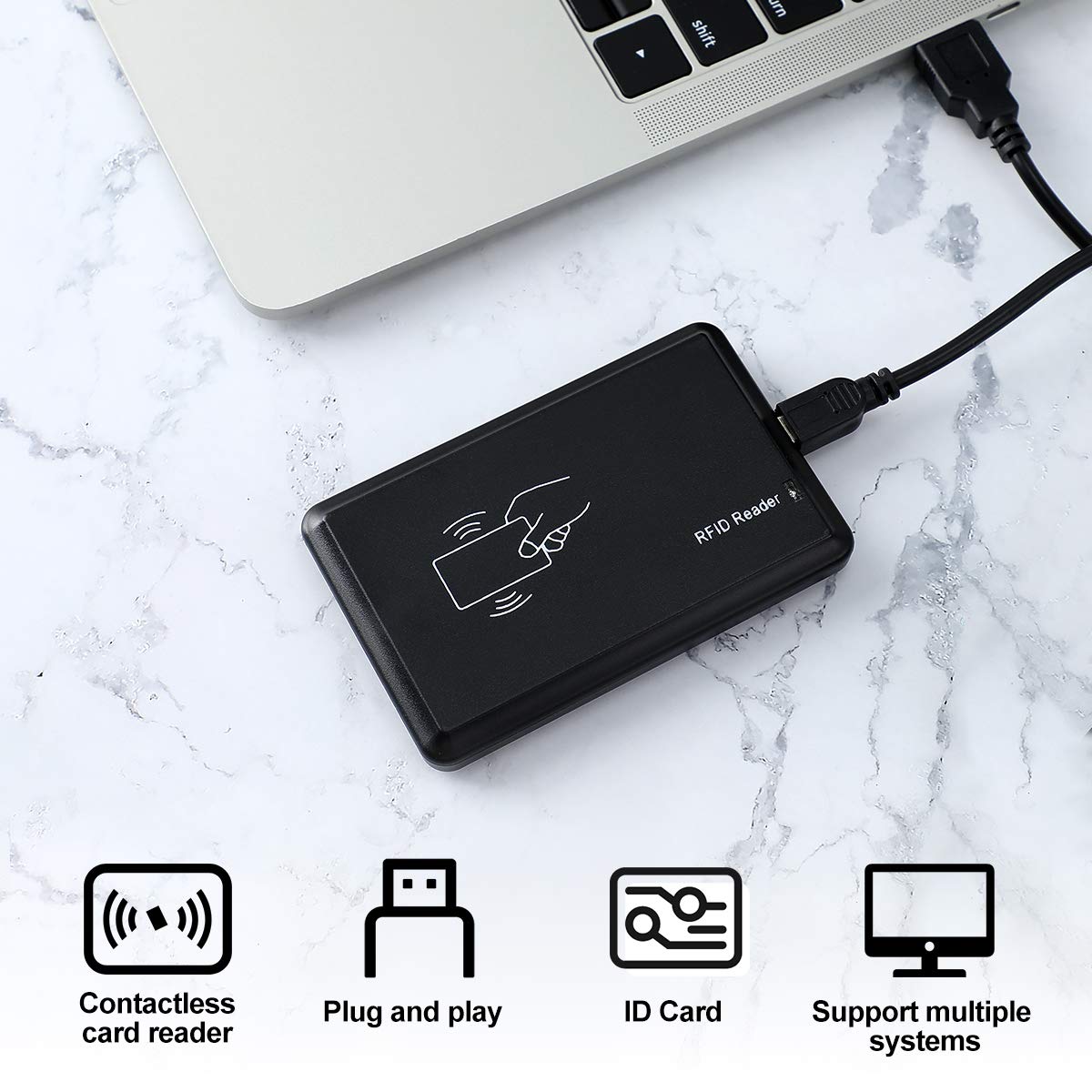 EM4100 TK4100 ID Card 125Khz RFID Reader USB Plug and Play for Access Control