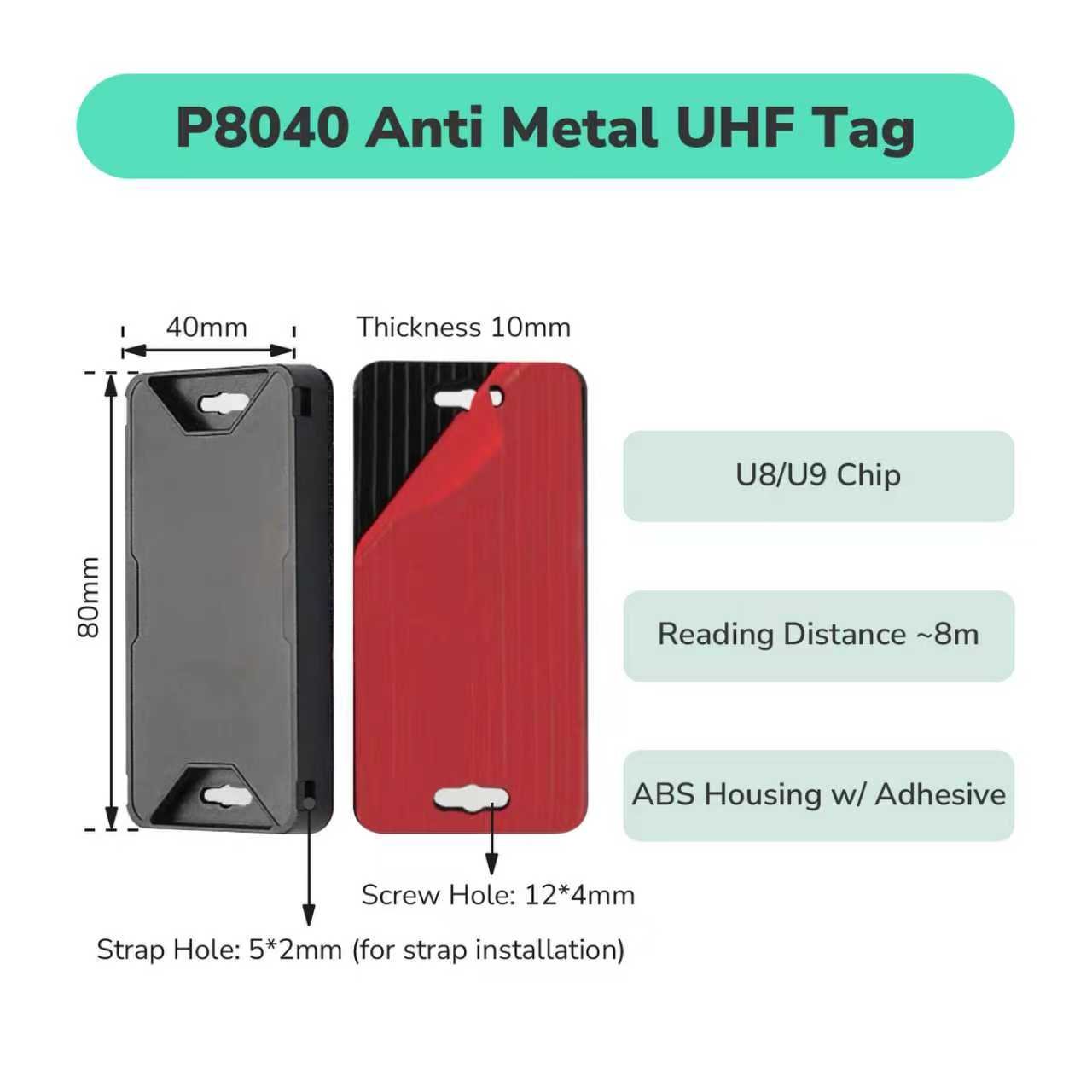 ABS Material RFID Mount On Metal Surface UHF Tag TagtixRFID