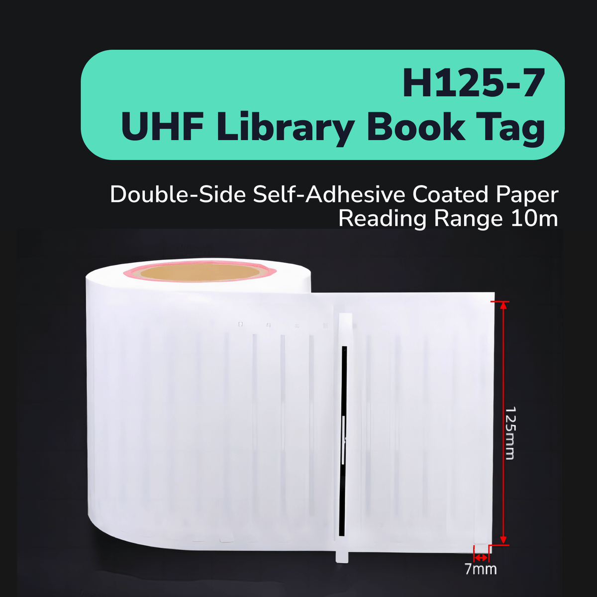 UHF RFID Sticker Double-Side Self-Adhesive for Library Books