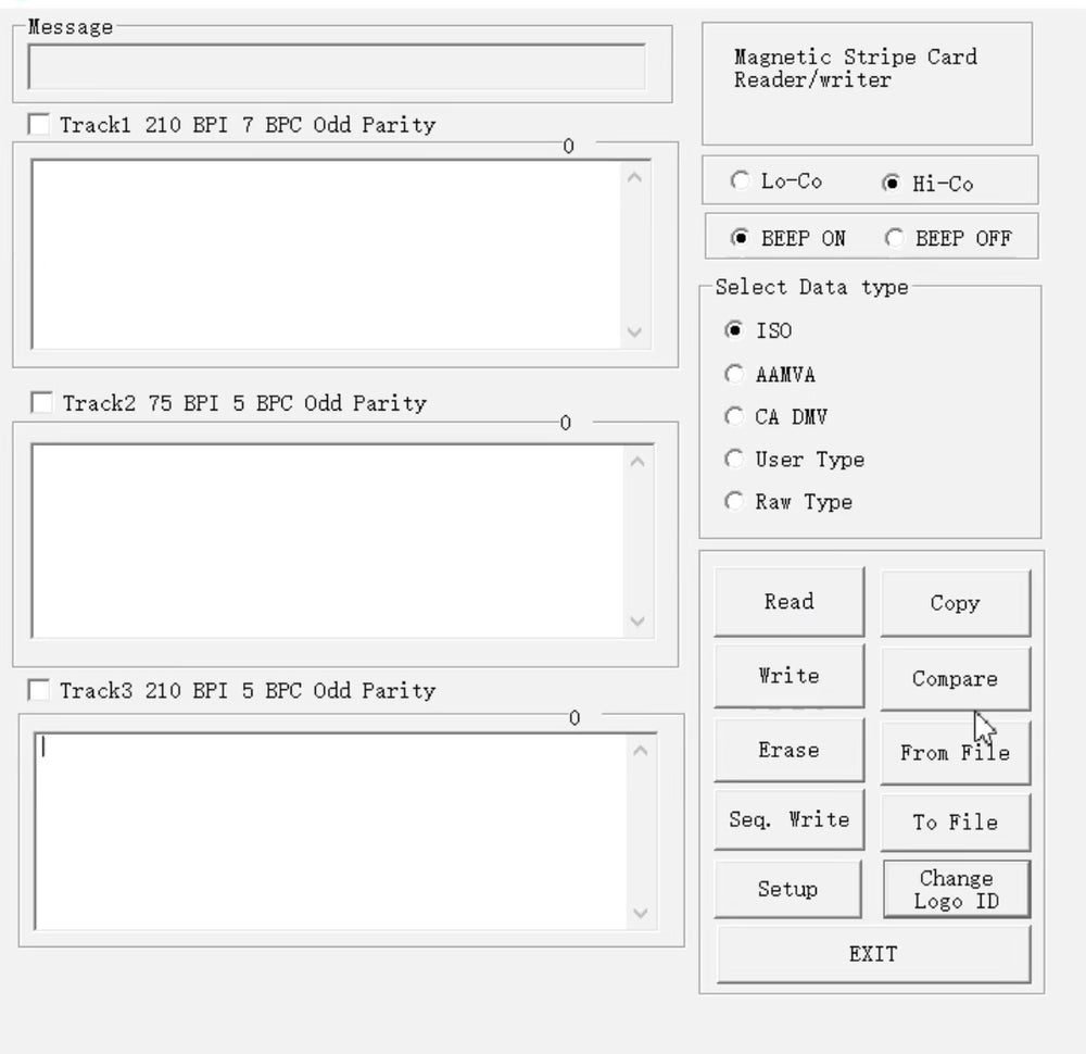 Software Download for MSR605X 3-Track Encoder