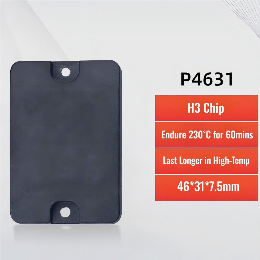 UHF Anti Metal High Temperature Tags Sticker 3M Adhesive TagtixRFID